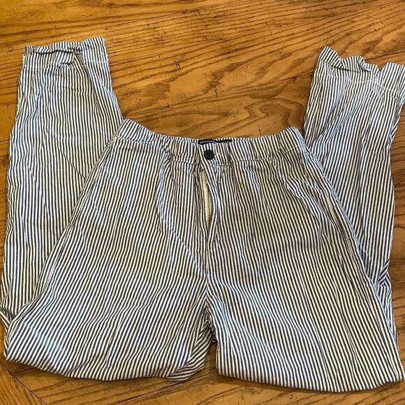 Brandy Melville striped Cropped cotton pants - Picture 1 of 6